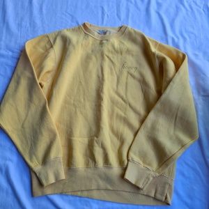 Honey Embroidered Yellow Crewneck